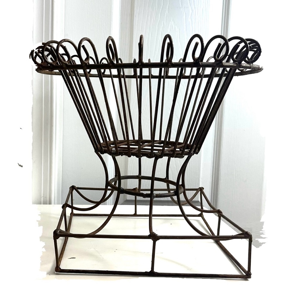 Vintage Wrought Iron Planter.